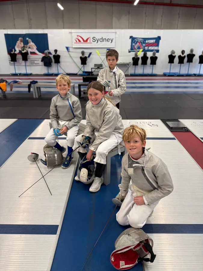 U9 / U11 young fencer at Sydney Academy of Fencing
